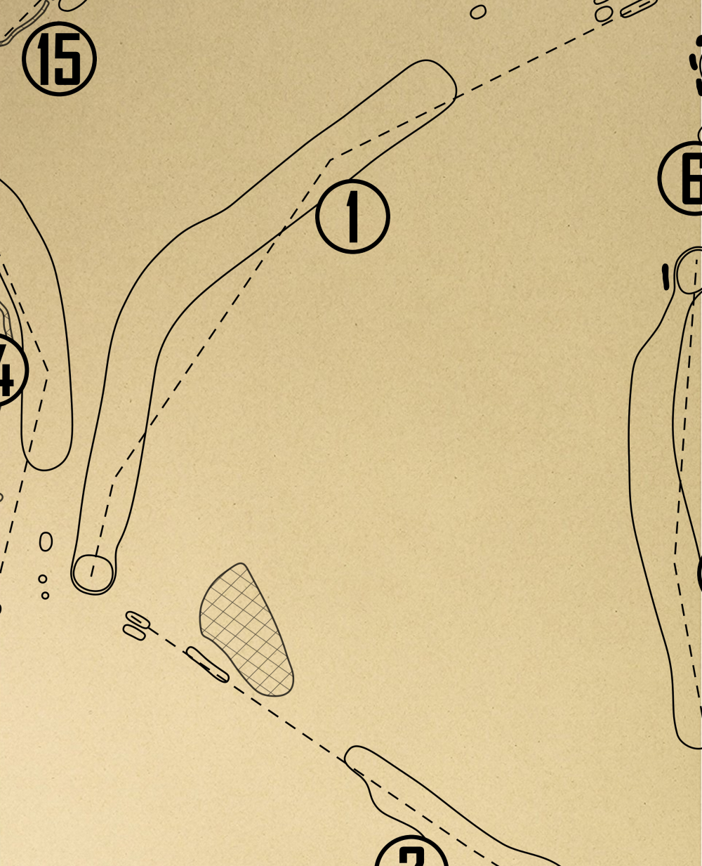 Guyan Golf & Country Club Outline (Print)