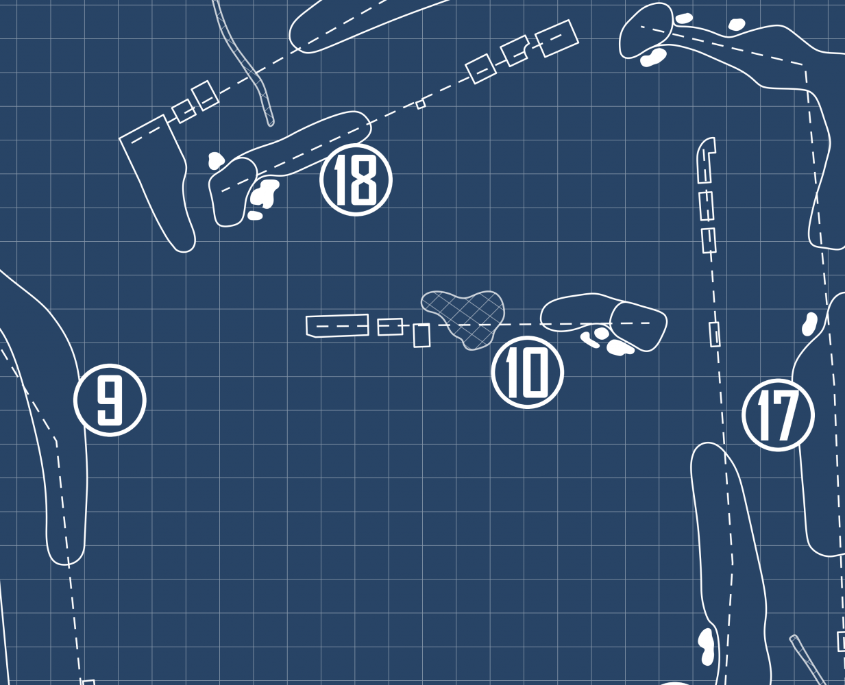 Innis Arden Golf Club Blueprint (Print)