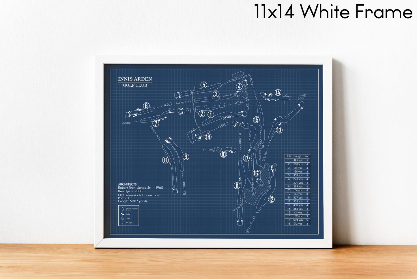 Innis Arden Golf Club Blueprint (Print)