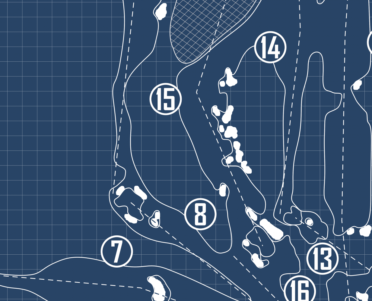 Kinsale Golf Club Blueprint (Print)