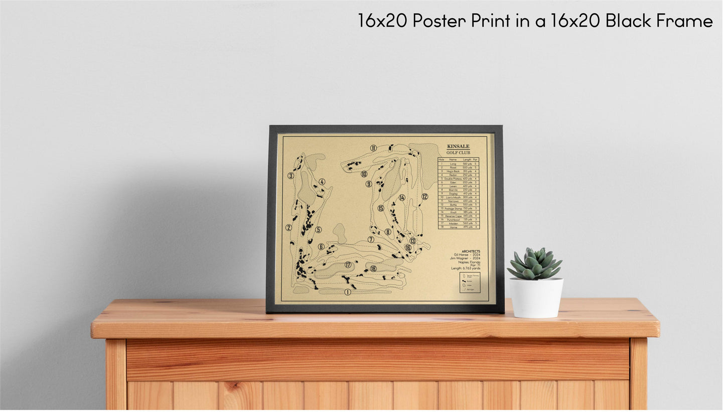 Kinsale Golf Club Outline (Print)