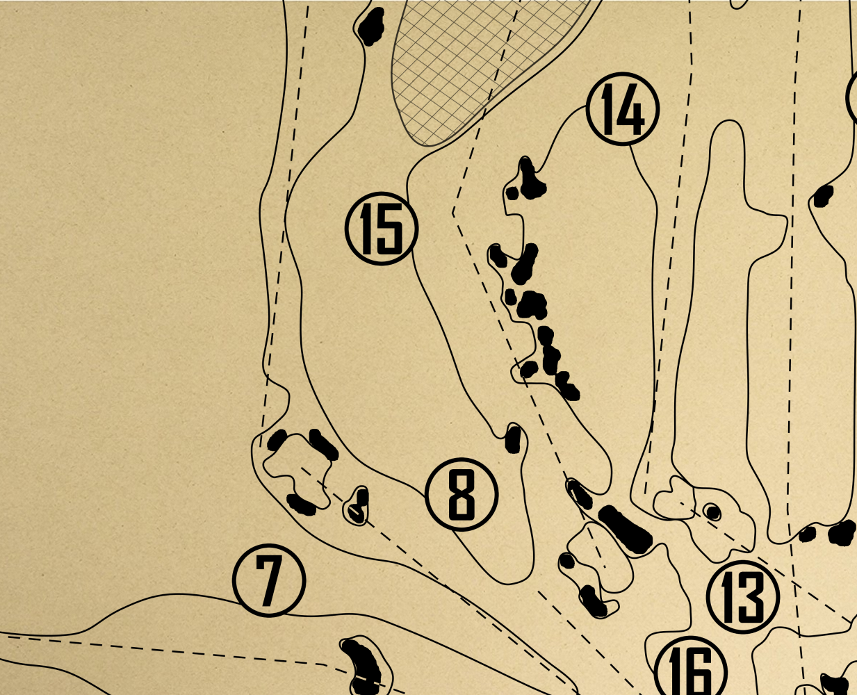 Kinsale Golf Club Outline (Print)