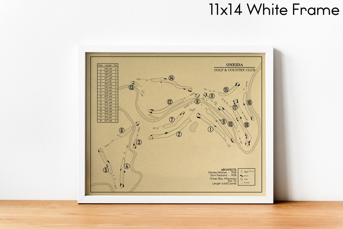 Oneida Golf & Country Club Outline (Print)