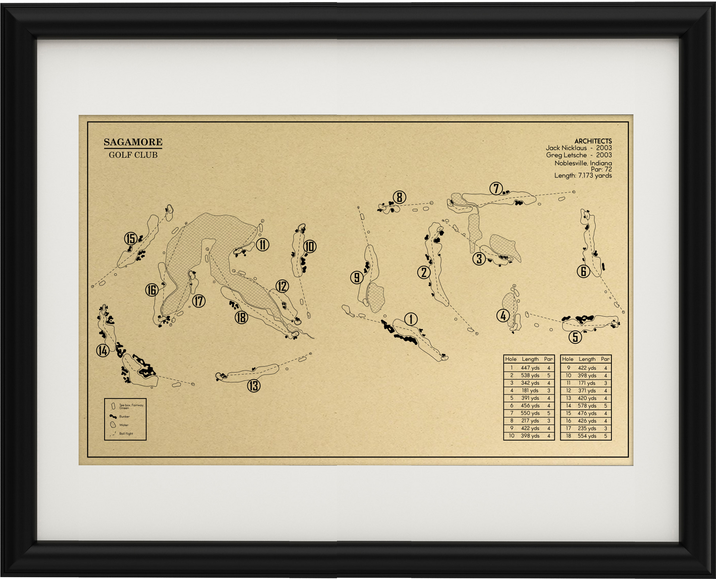 Sagamore Golf Club Outline (Print)