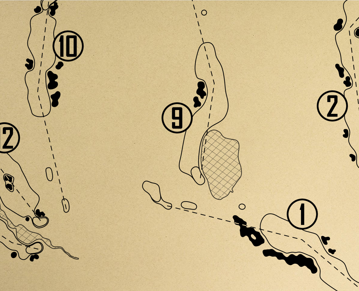 Sagamore Golf Club Outline (Print)