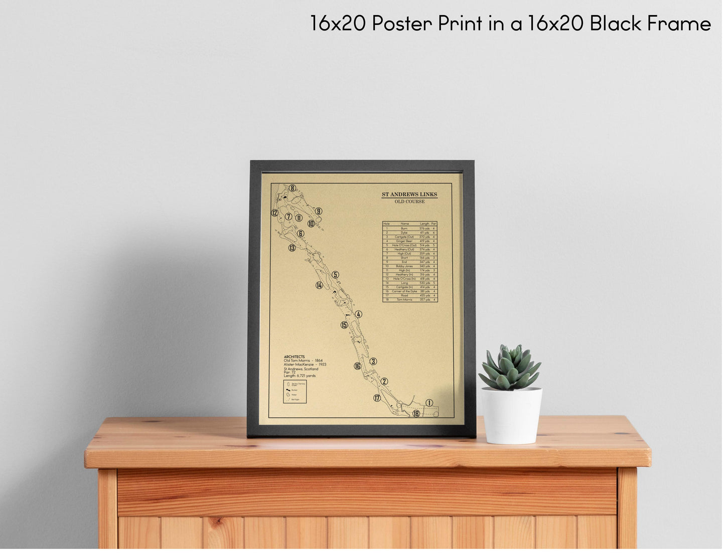 The Old Course at St Andrews Links Outline (Print)