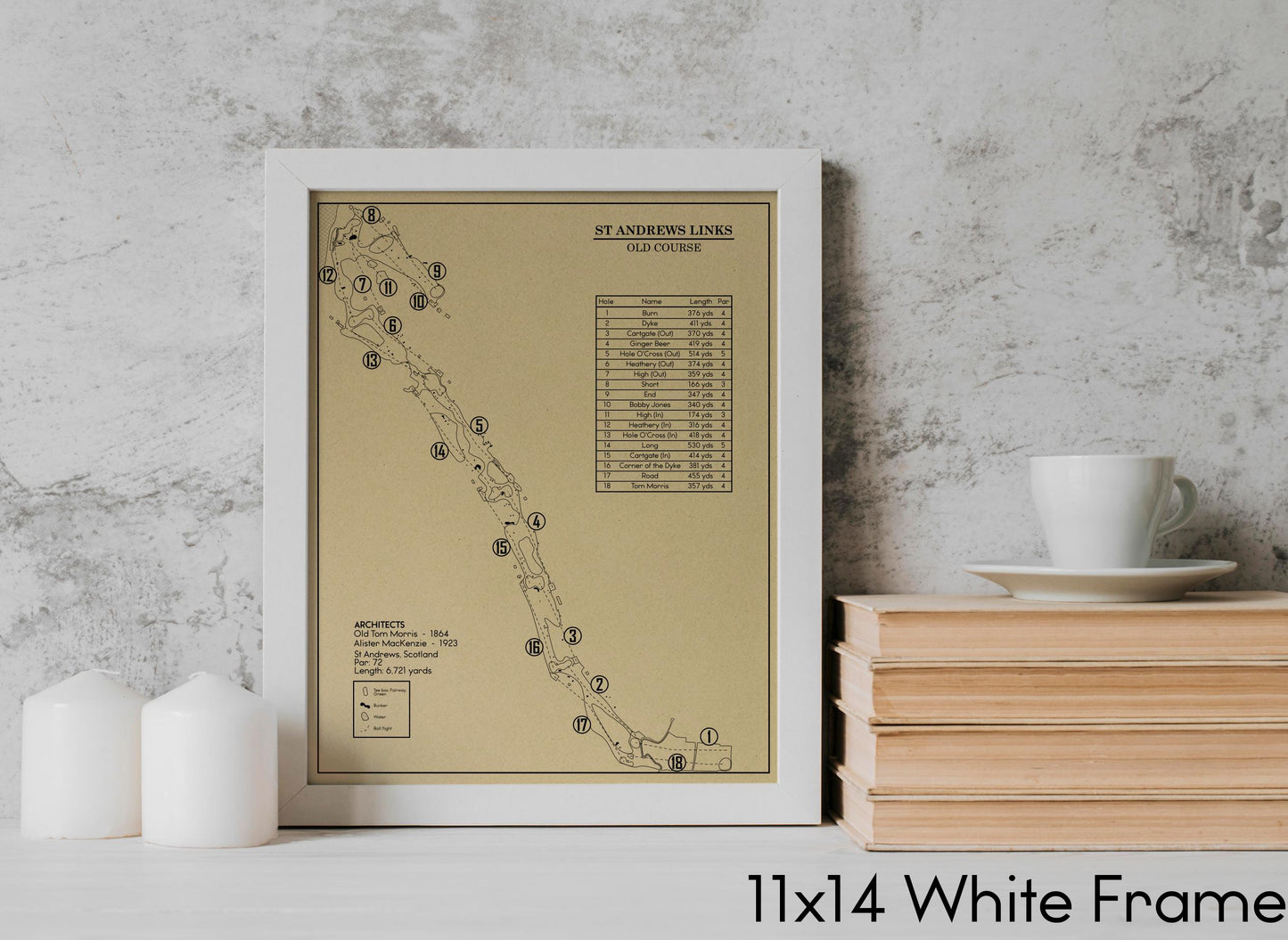 The Old Course at St Andrews Links Outline (Print)