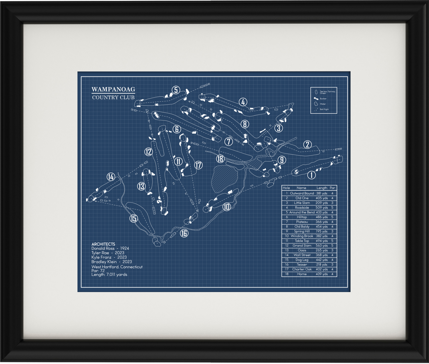 Wampanoag Country Club Blueprint (Print)