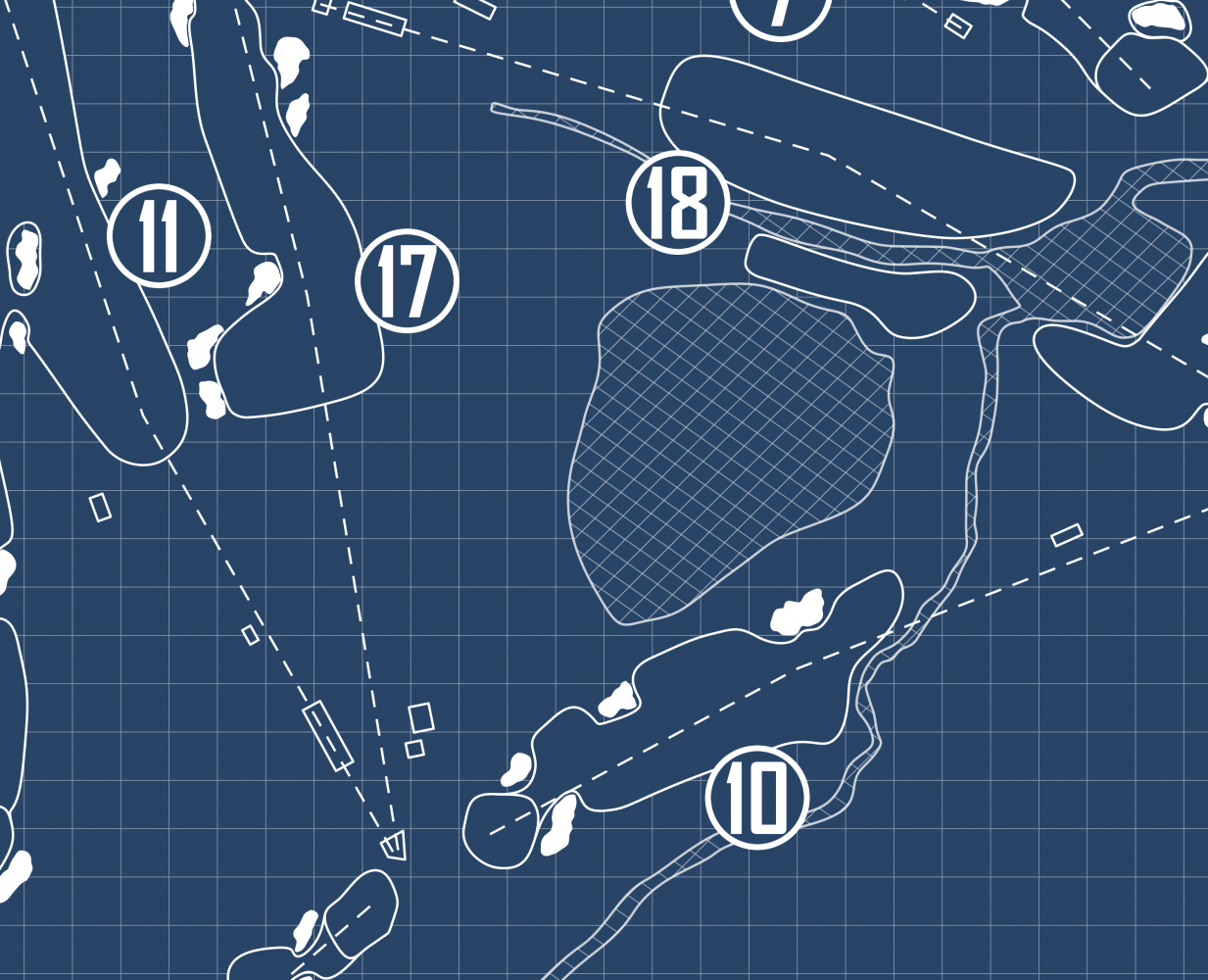 Wampanoag Country Club Blueprint (Print)