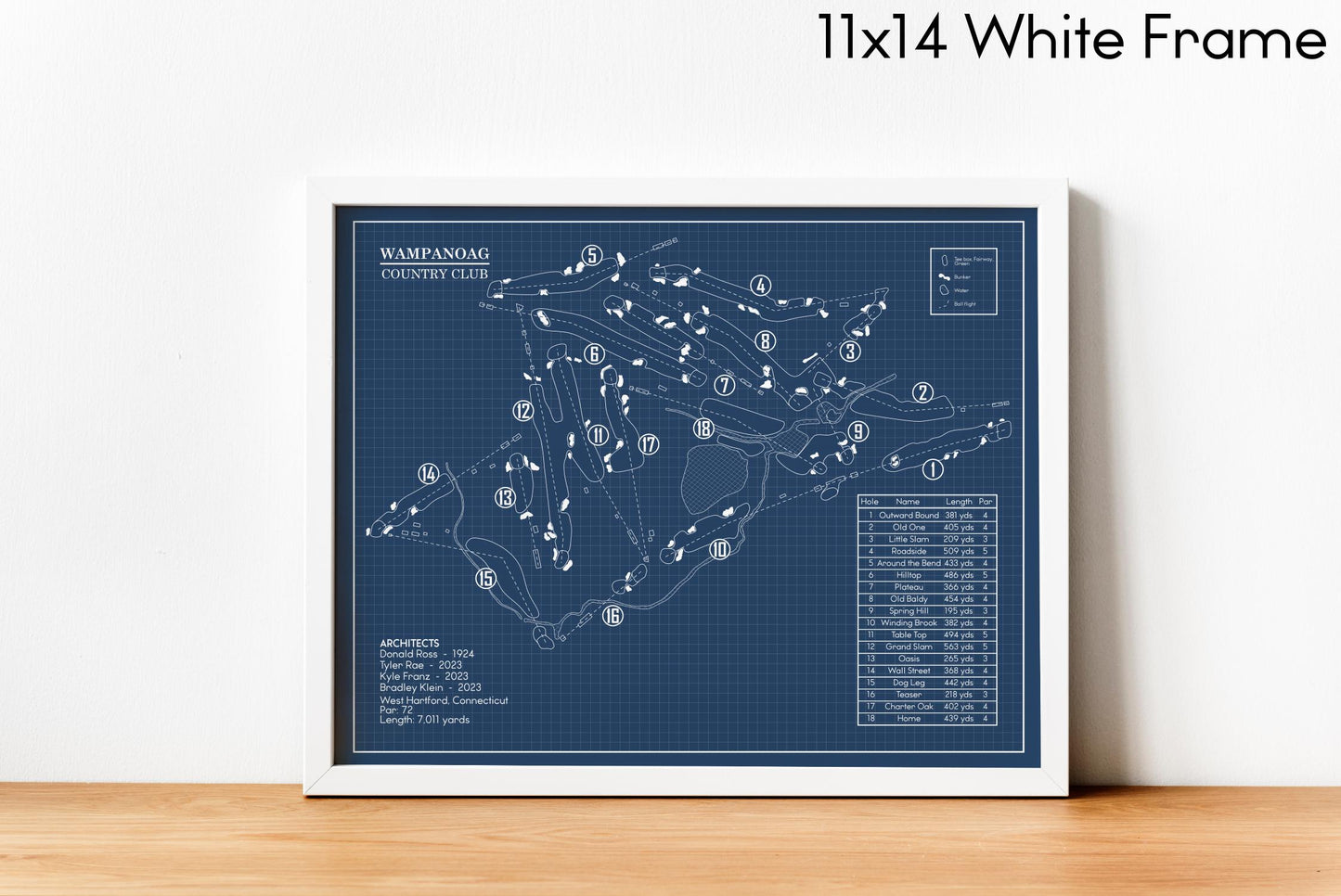 Wampanoag Country Club Blueprint (Print)