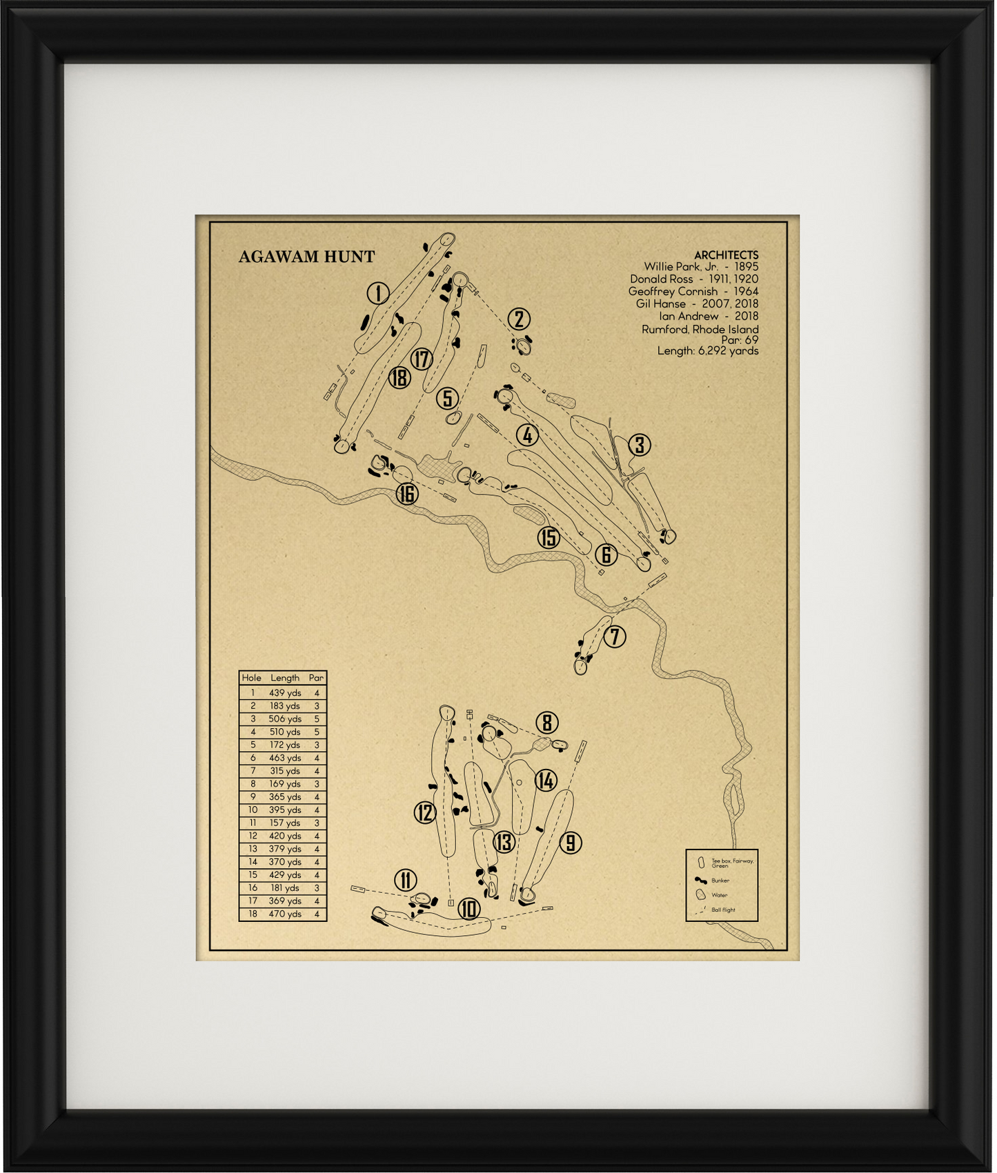Agawam Hunt Outline (Print)