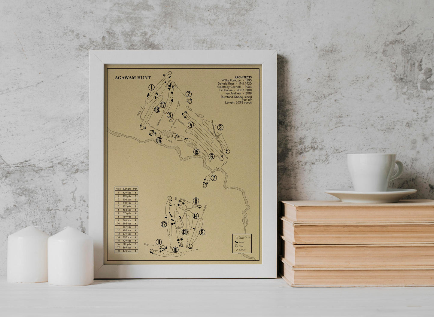 Agawam Hunt Outline (Print)
