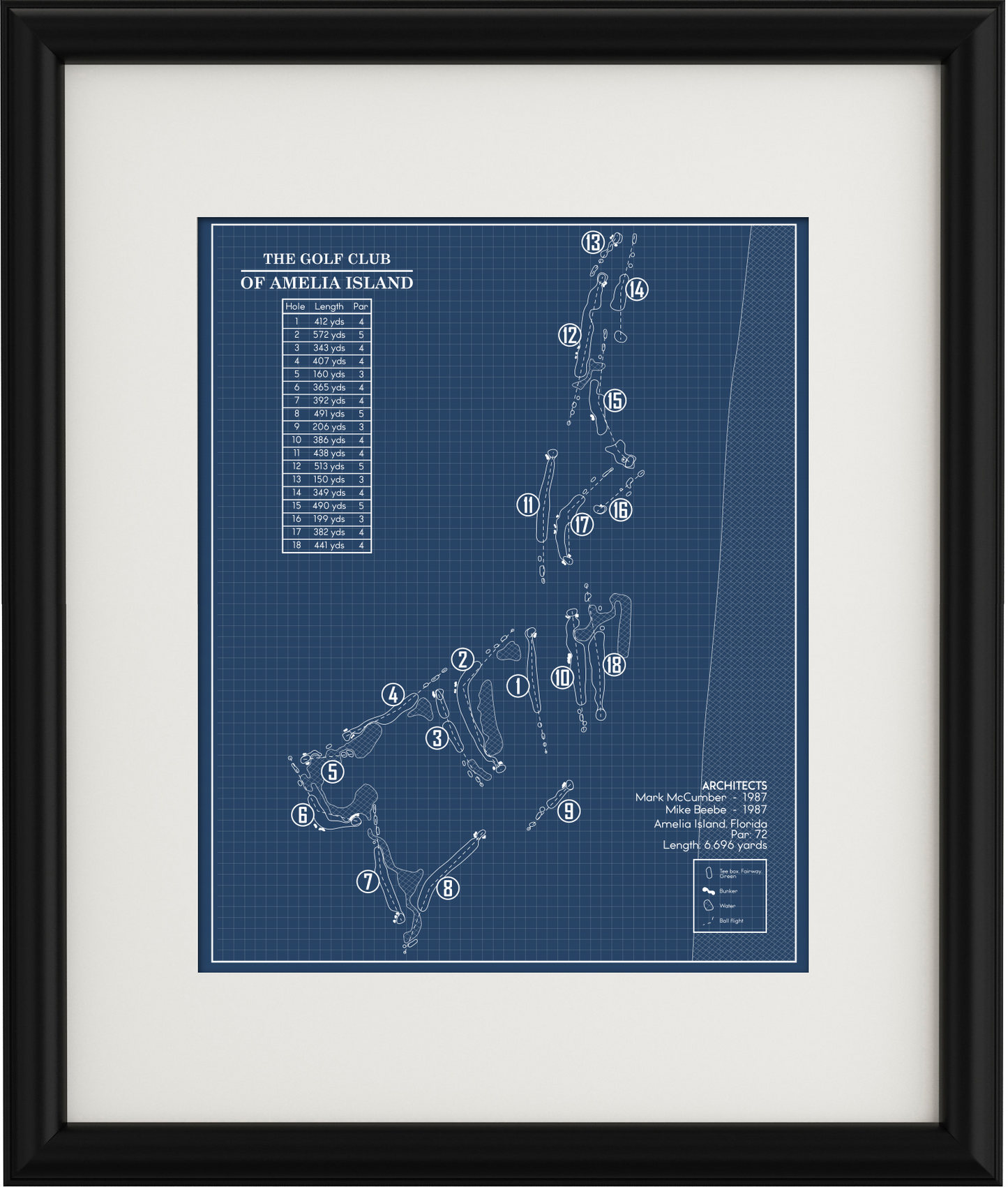 The Golf Club of Amelia Island Blueprint (Print)