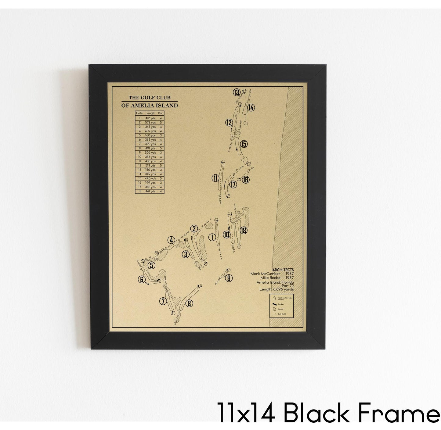 The Golf Club of Amelia Island Outline (Print)
