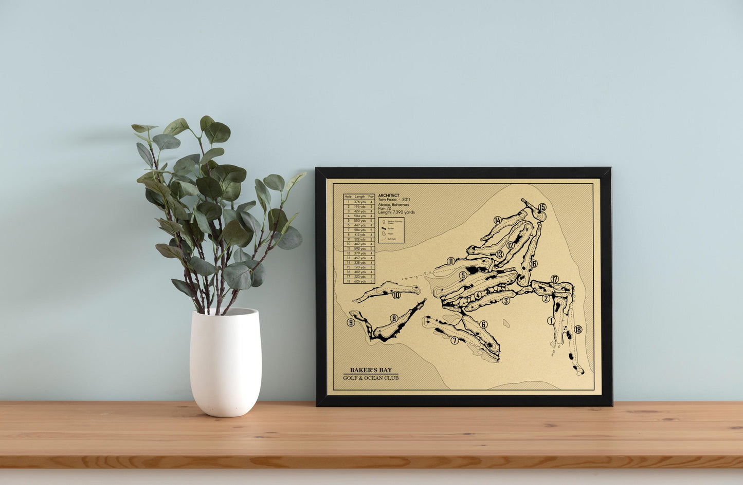 Baker's Bay Golf & Ocean Club Outline (Print)