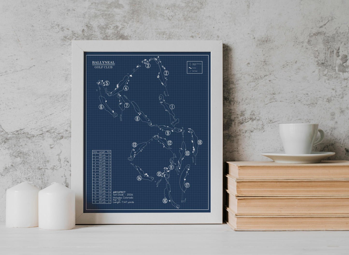 Ballyneal Golf Club Blueprint (Print)