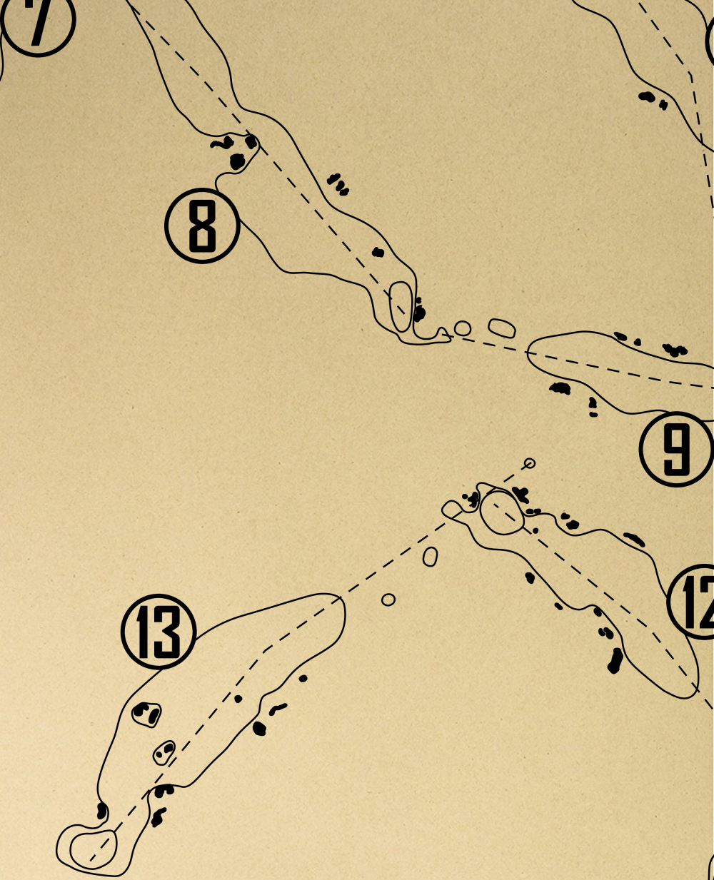 Ballyneal Golf Club Outline (Print)