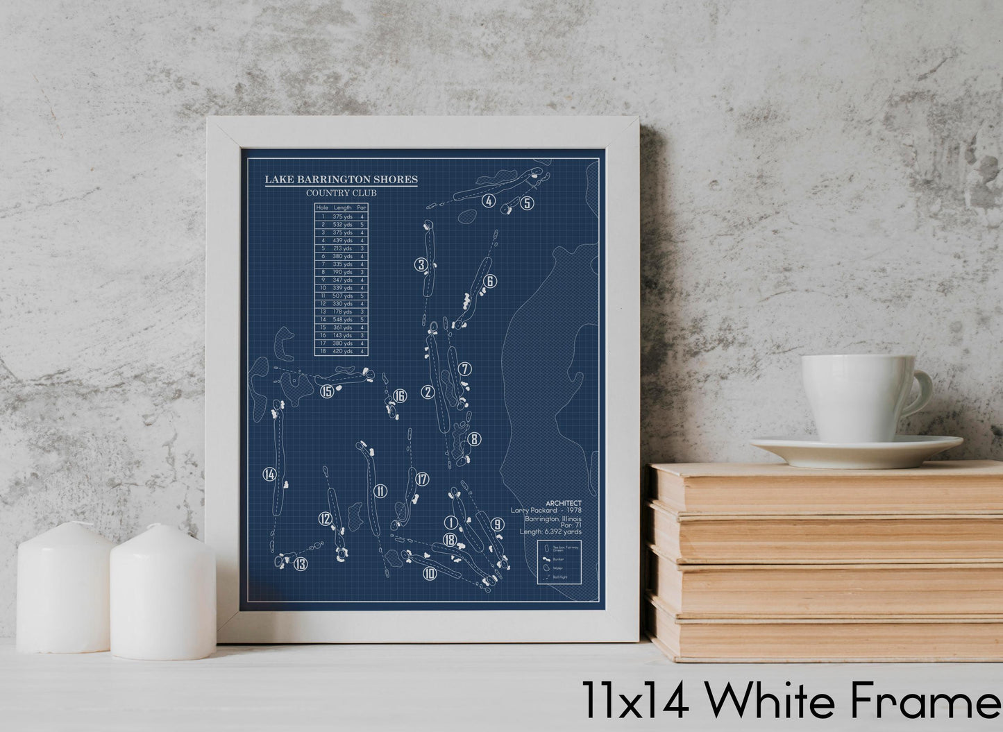 Lake Barrington Shores Country Club Blueprint (Print)
