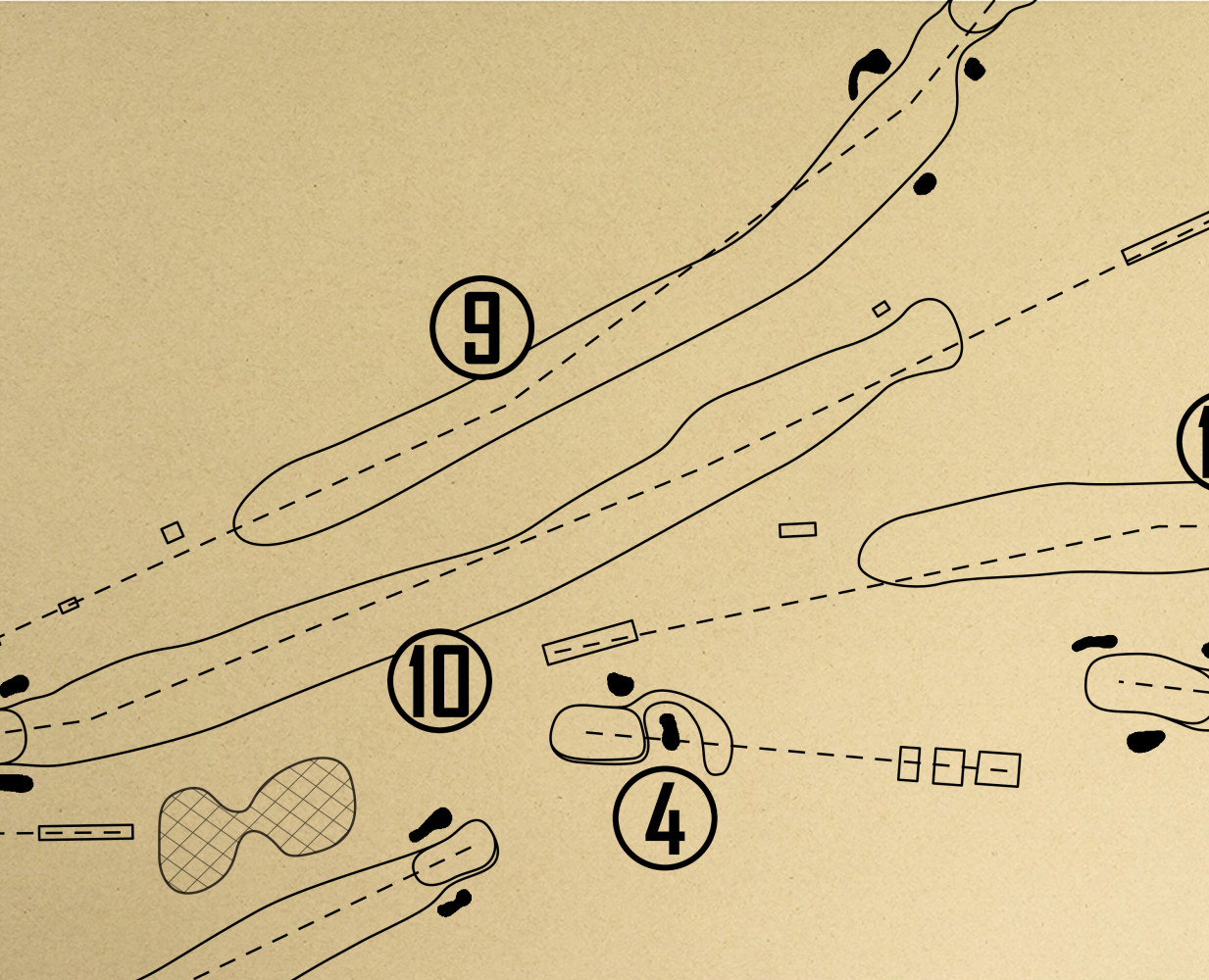 Battle Creek Country Club Outline (Print)