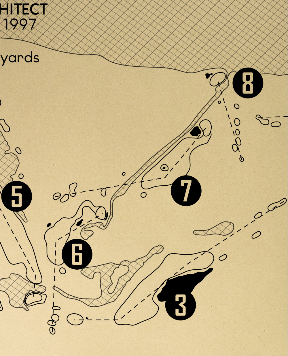 Bay Harbor Golf Club Outline (Print)
