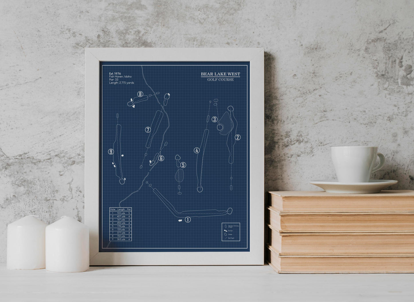 Bear Lake West Golf Course Blueprint (Print)