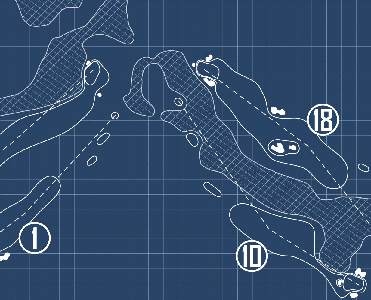 Bear's Paw Country Club Blueprint (Print)