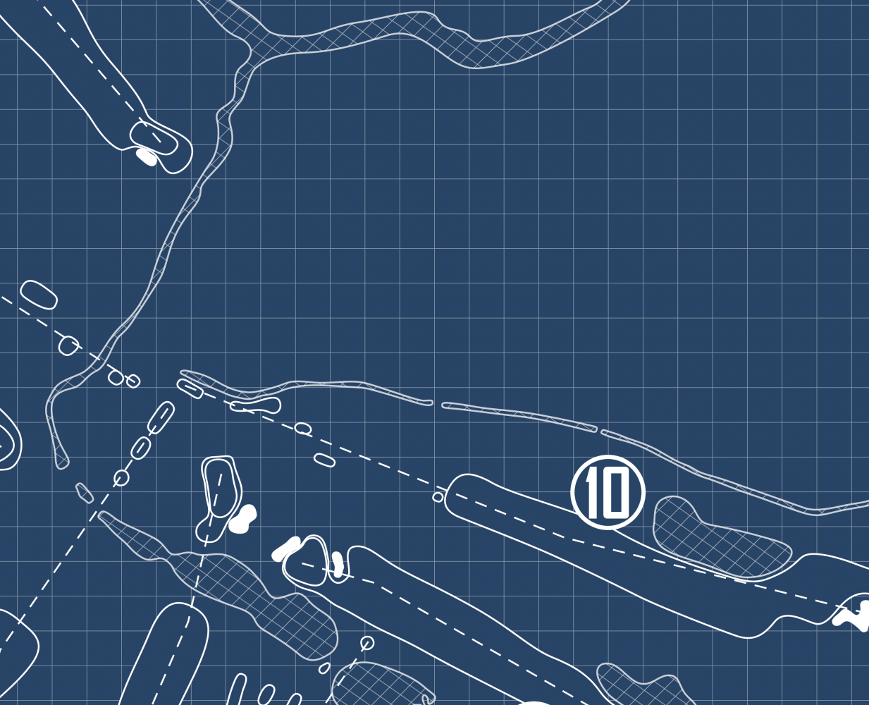 Beechwood Country Club Blueprint (Print)