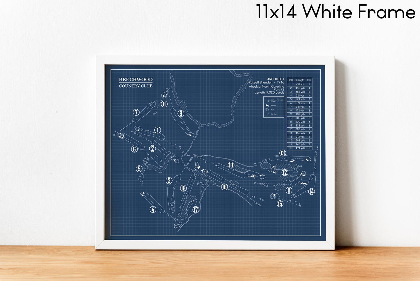 Beechwood Country Club Blueprint (Print)
