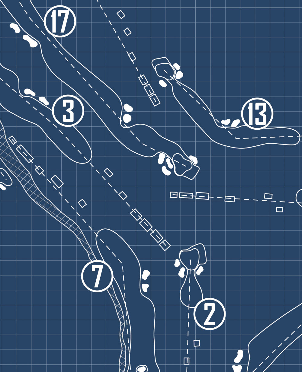 Belle Meade Country Club Blueprint (Print)