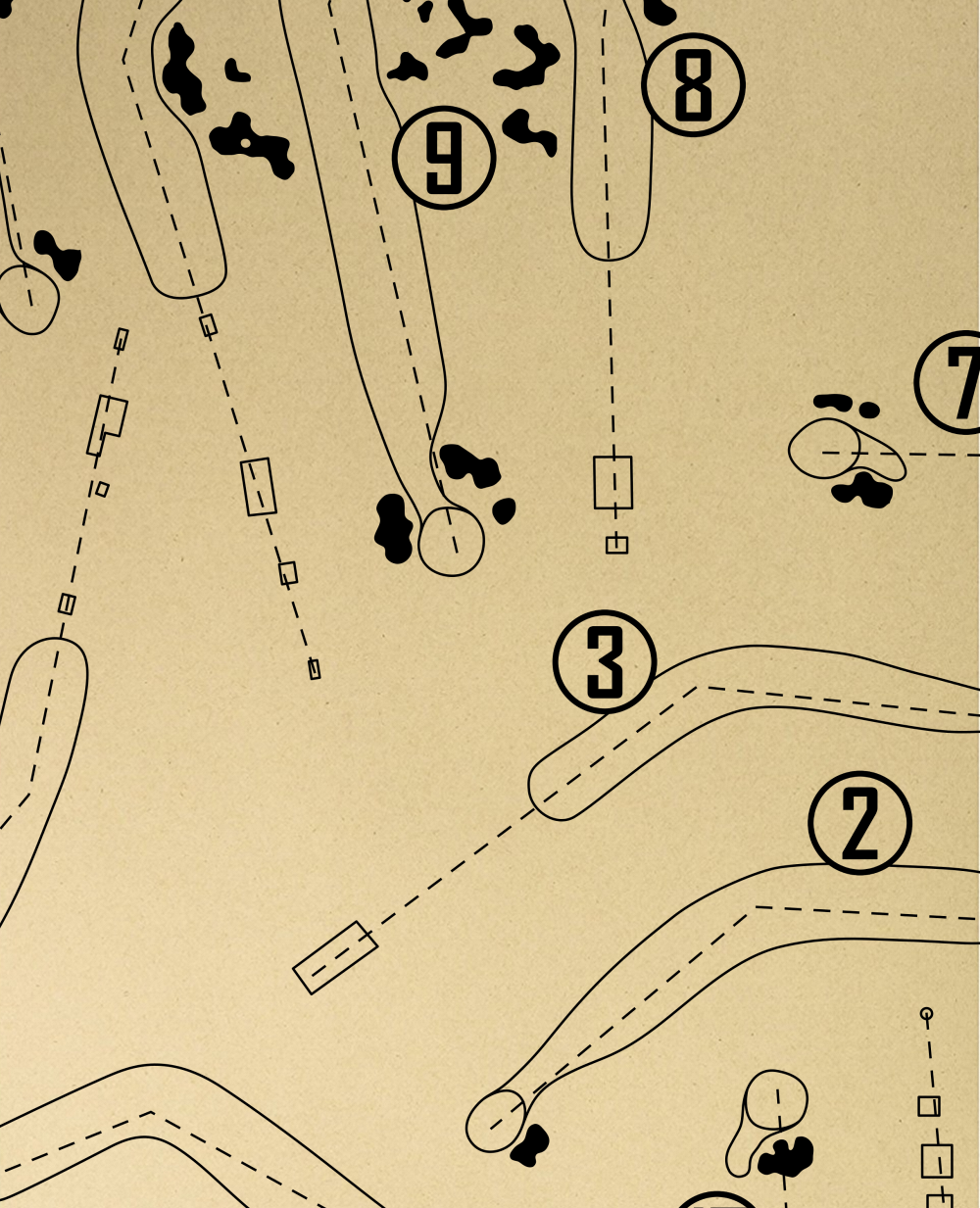 Bethpage Red Course Outline (Print)