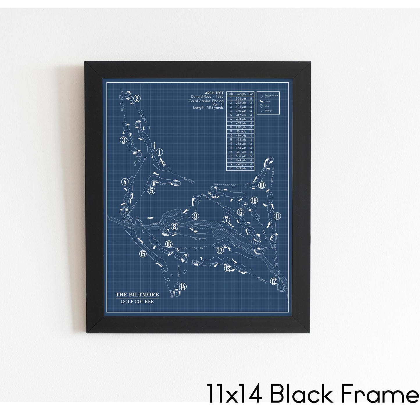 The Biltmore Golf Course Blueprint (Print)