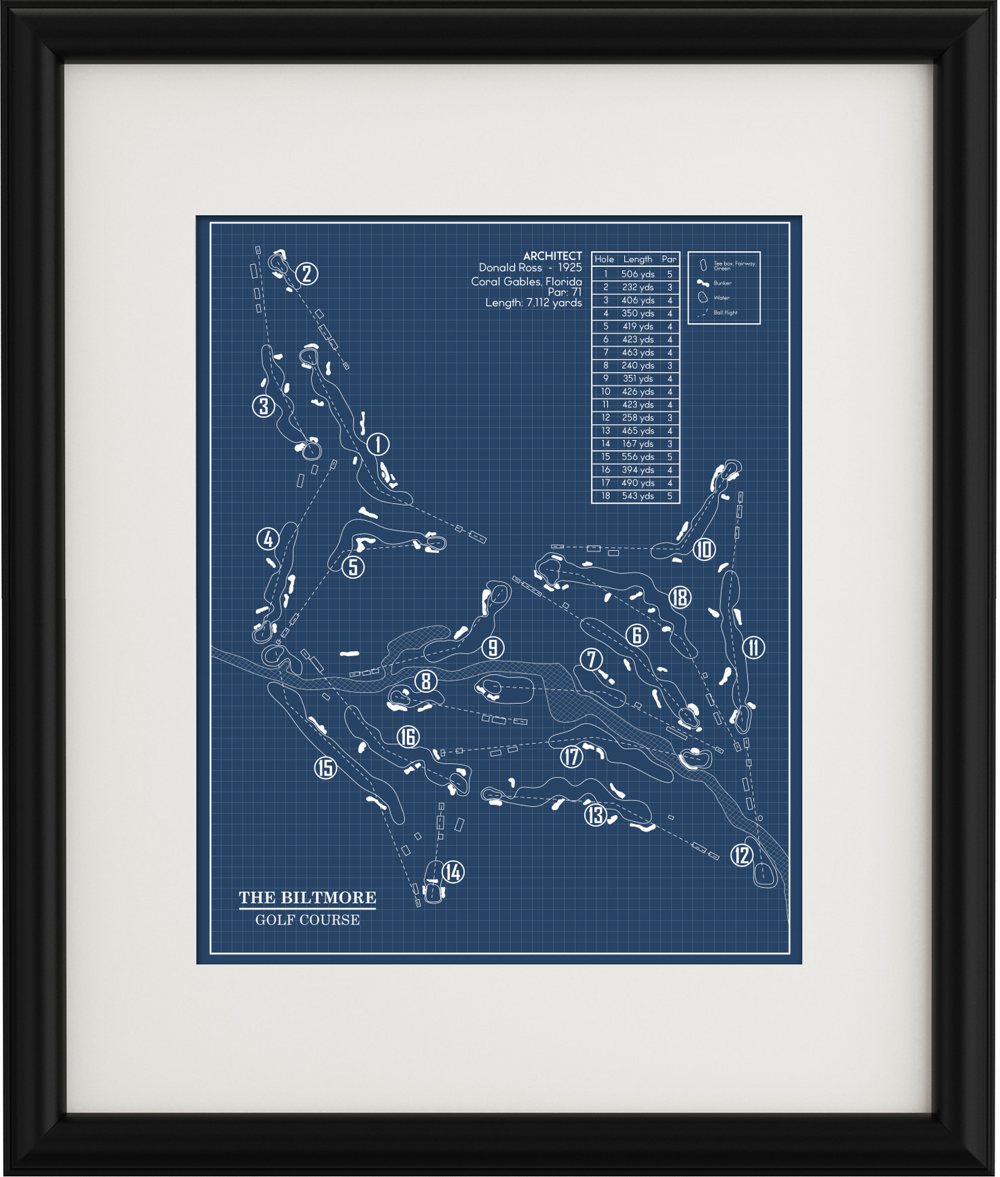 The Biltmore Golf Course Blueprint (Print)