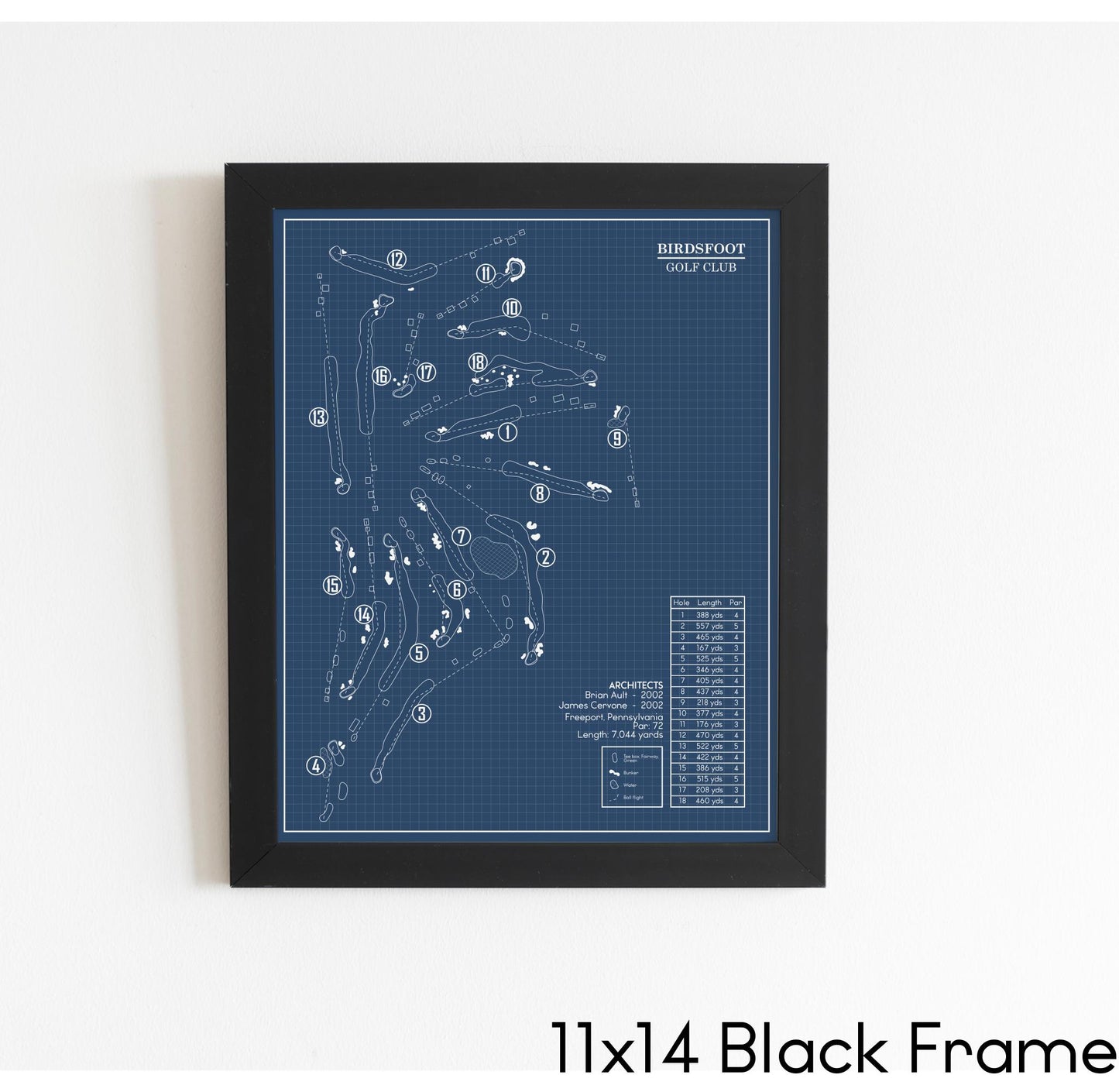Birdsfoot Golf Club Blueprint (Print)