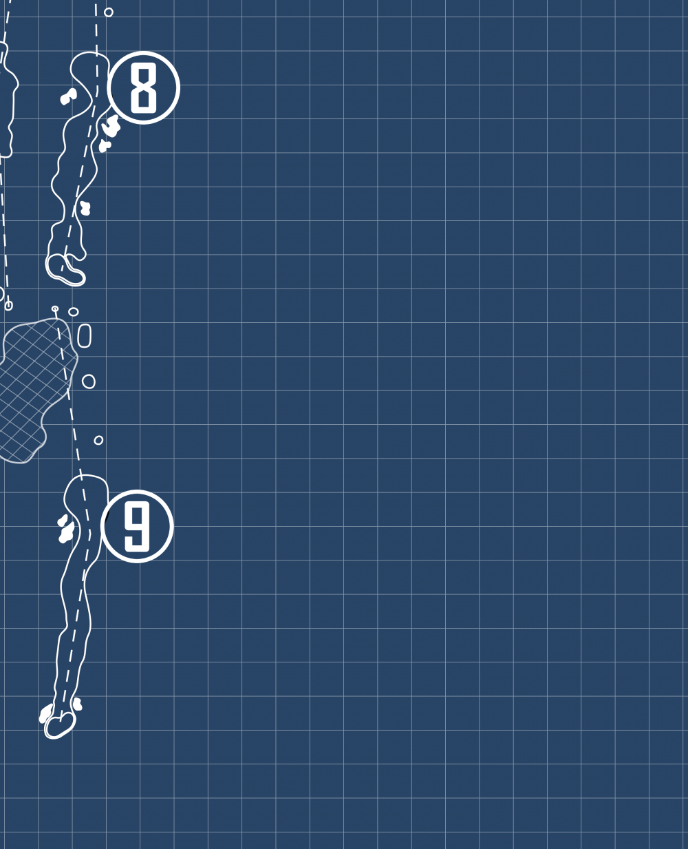 Buffalo Run Golf Course Blueprint (Print)