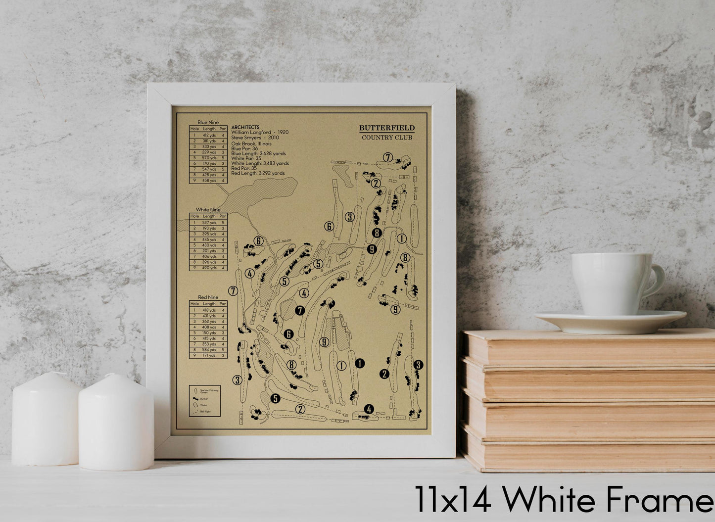 Butterfield Country Club Outline (Print)