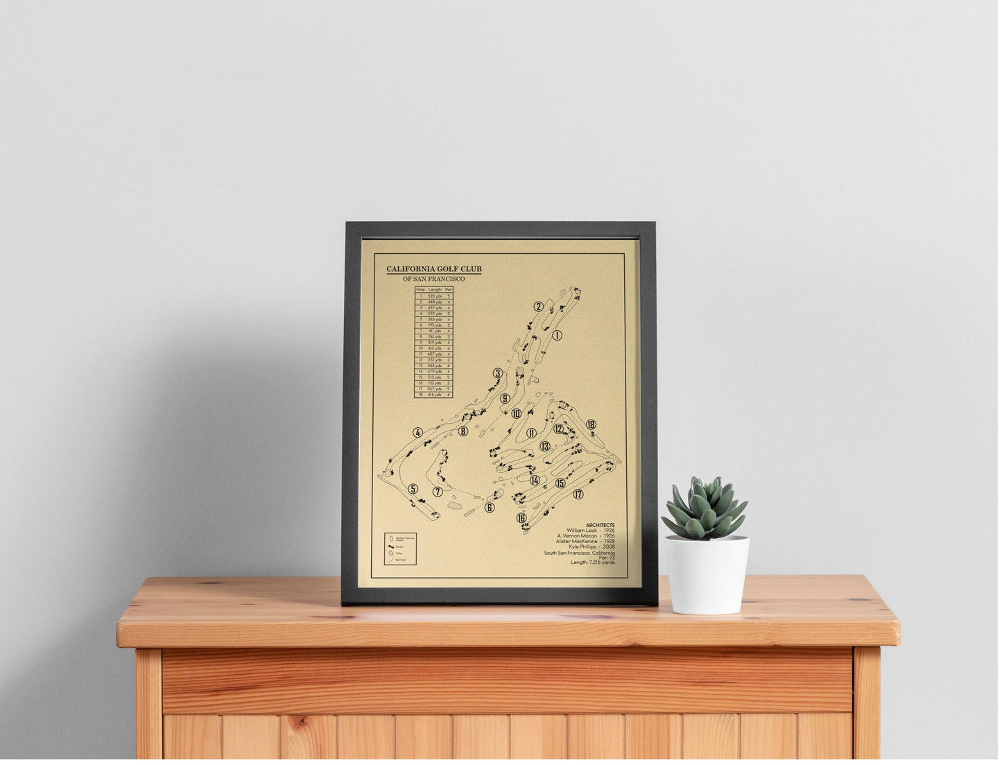 California Golf Club of San Francisco Outline (Print)