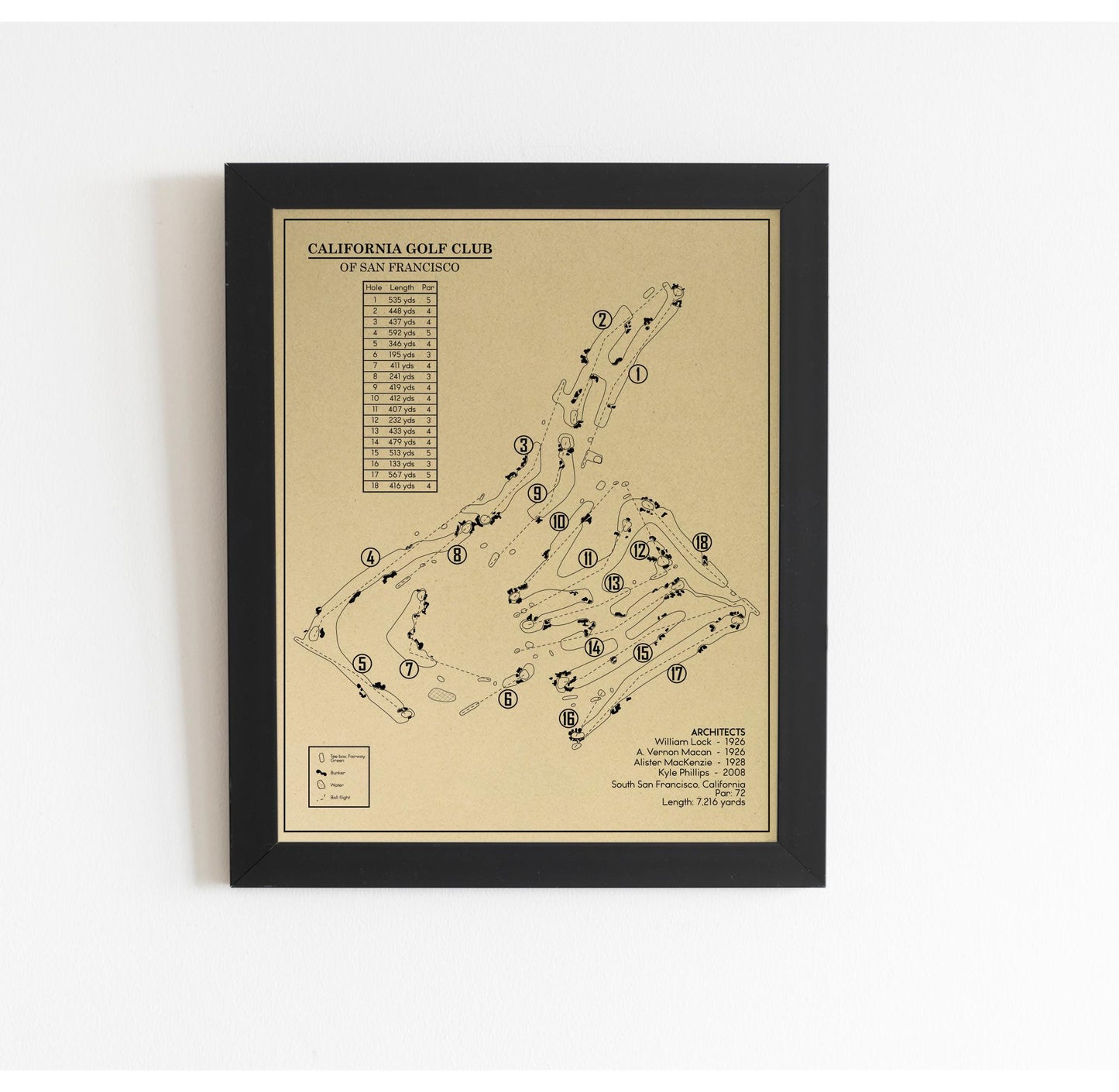 California Golf Club of San Francisco Outline (Print)