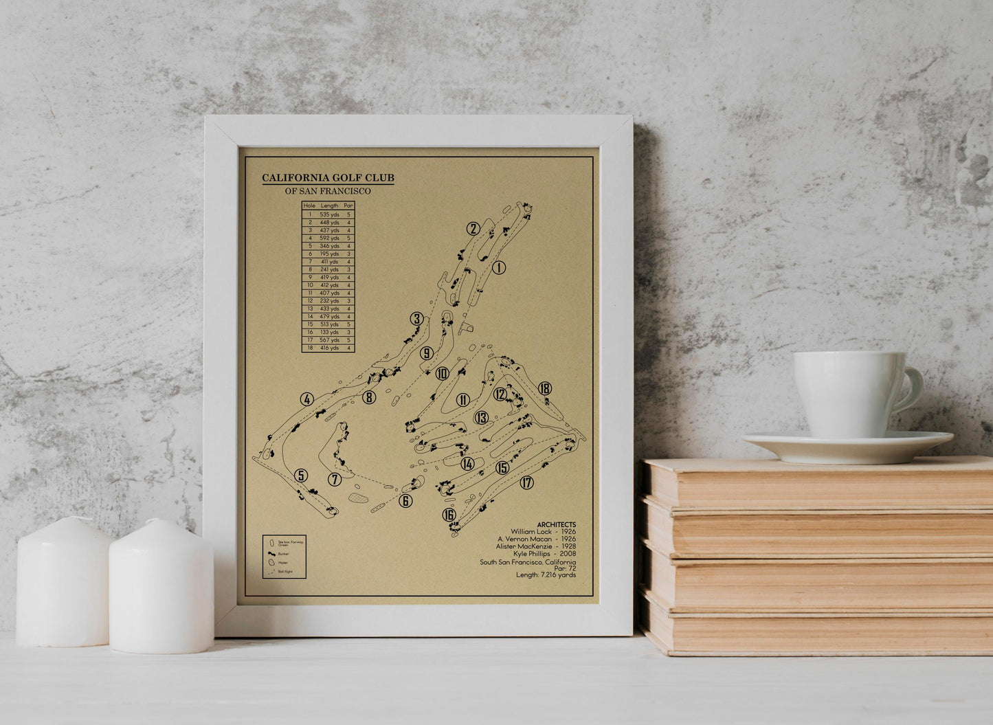 California Golf Club of San Francisco Outline (Print)