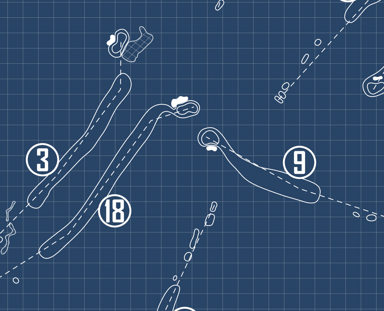 Calvert Crossing Golf Club Blueprint (Print)