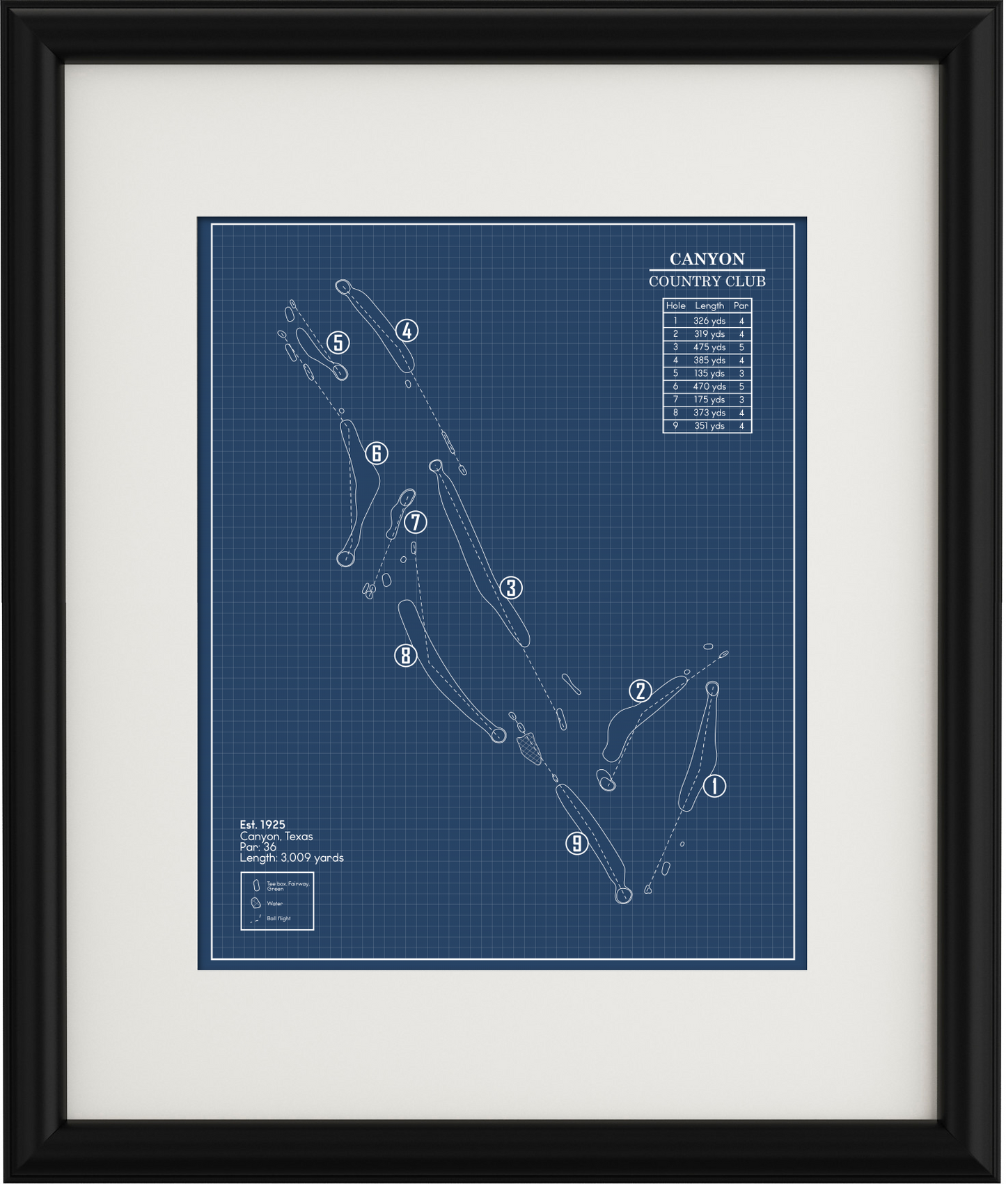 Canyon Country Club Blueprint (Print)