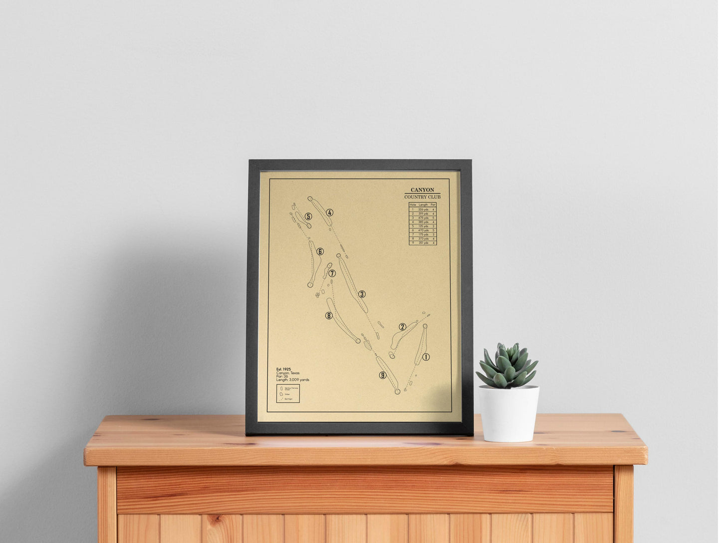 Canyon Country Club Outline (Print)