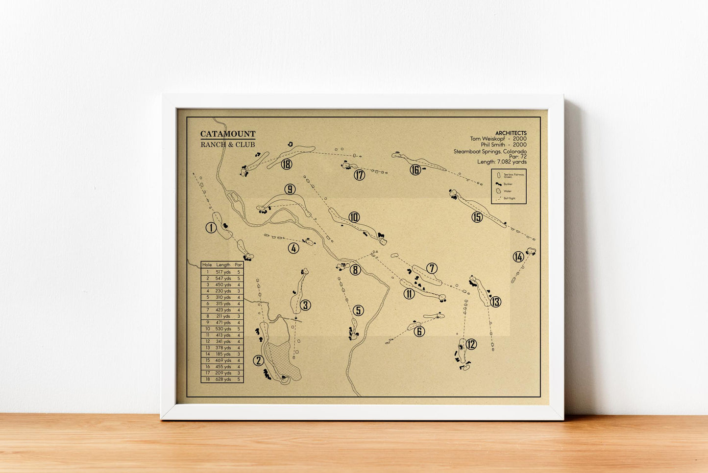 Catamount Ranch & Club Outline (Print)