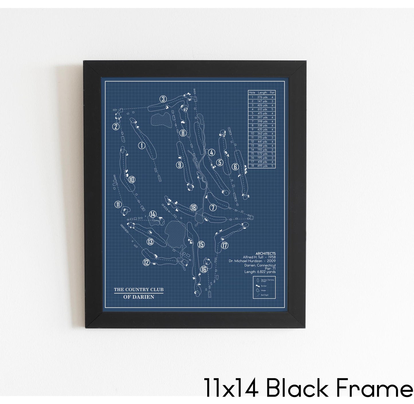 The Country Club of Darien Blueprint (Print)