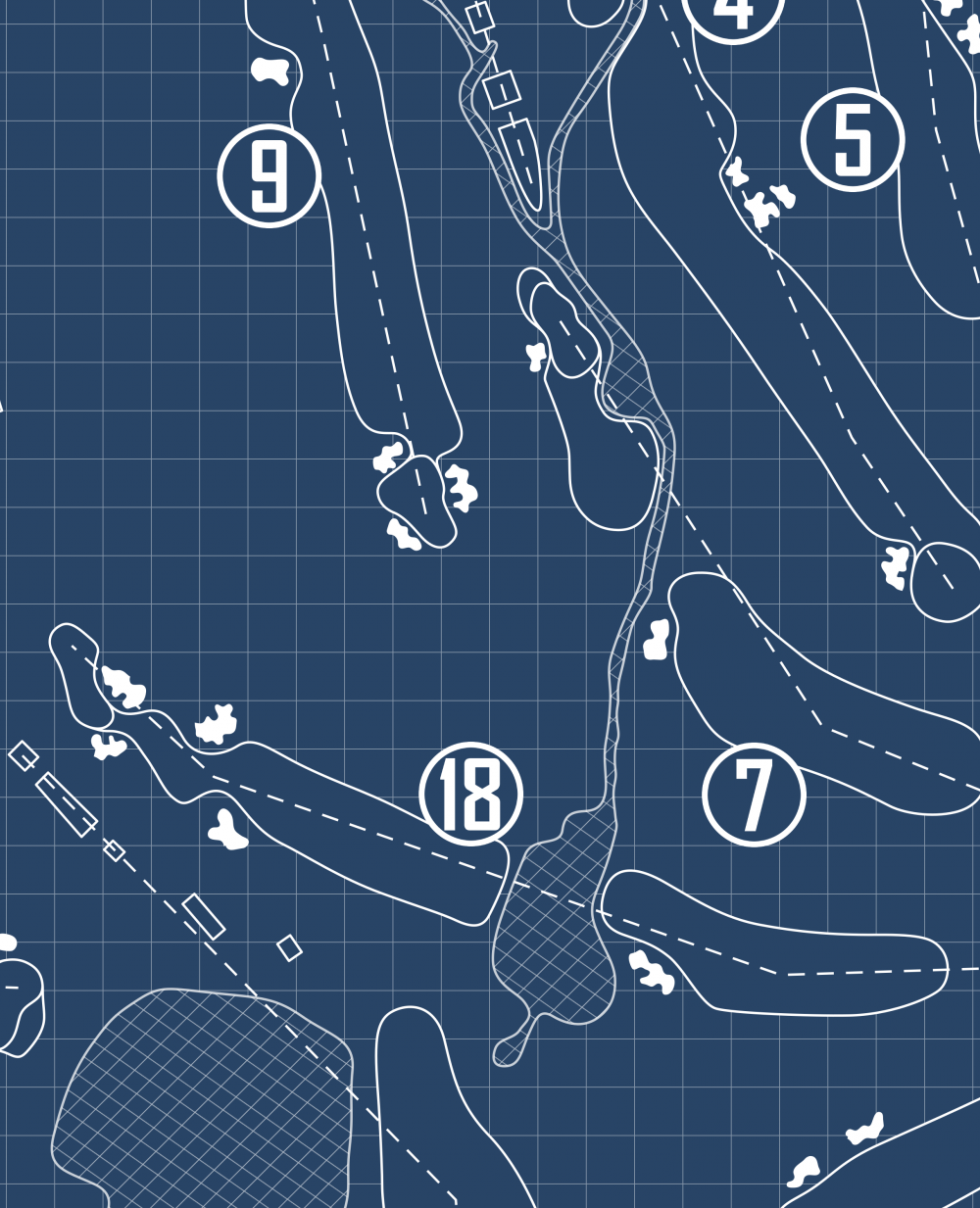 The Country Club of Darien Blueprint (Print)