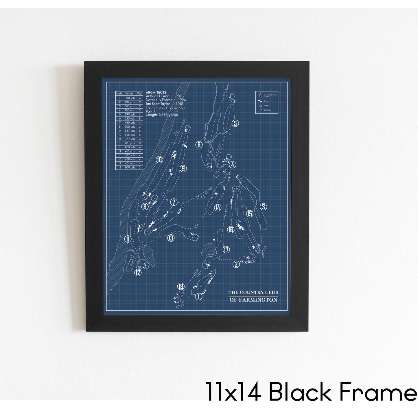 The Country Club of Farmington Blueprint (Print)