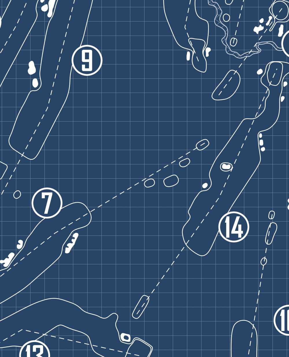 The Country Club of Farmington Blueprint (Print)