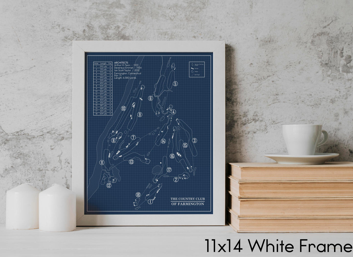 The Country Club of Farmington Blueprint (Print)