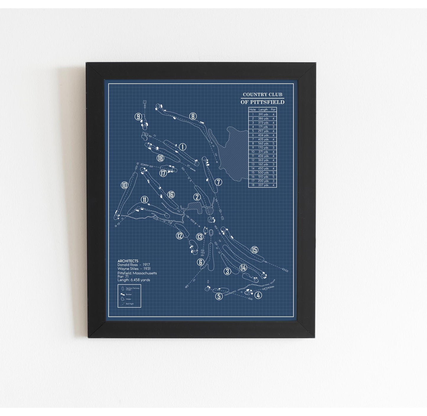 Country Club of Pittsfield Blueprint (Print)