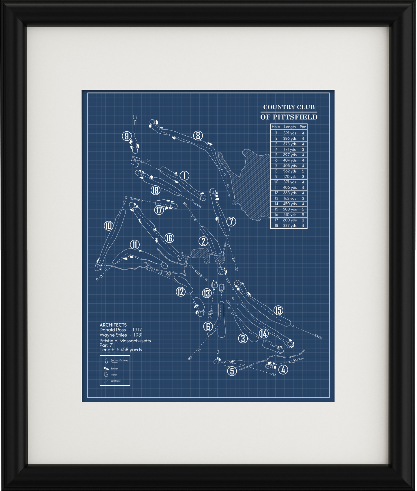 Country Club of Pittsfield Blueprint (Print)