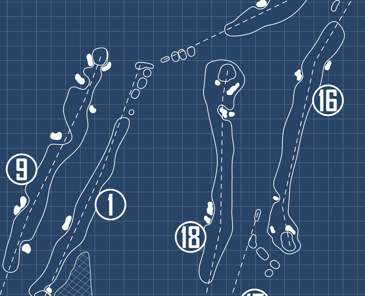 Country Club of Virginia James River Course Blueprint (Print)